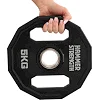 Блины диски полиуретановые 2 Handle металлическая втулка HAMMER STRENGHT TA-9986-5 (Черный)