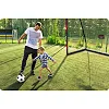 Ворота футбольные Neo-Sport Dots NS-473 300 х 200 х 120 см, черно-красные