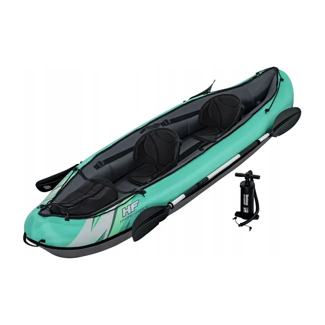 Каяк надувний Bestway Hydro-Force Ventura X2 330 х 86 см, чорно-м'ятний