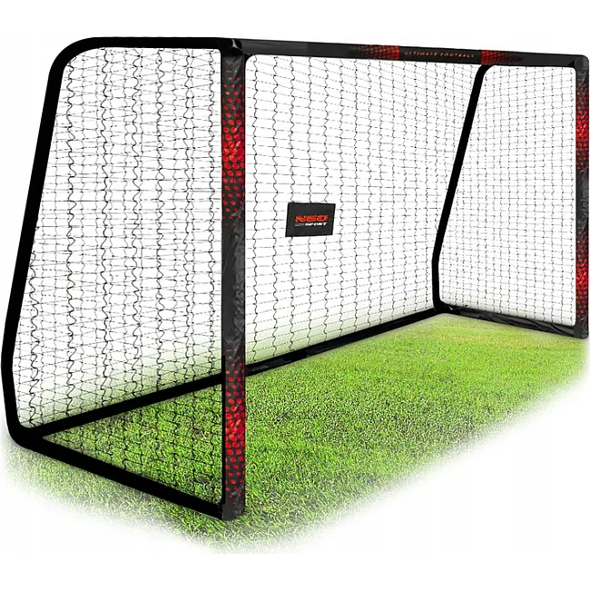 Ворота футбольные Neo-Sport Dots NS-473 300 х 200 х 120 см, черно-красные