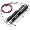 Скакалка скоростная на подшипниках алюминиевая PowerPlay 4207 Elite Jump Rope Черная (3m.)