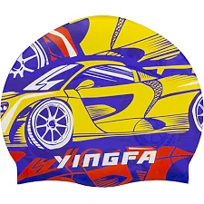 Детская шапочка для плавания YINGFA K0012 (Желтый-синий)