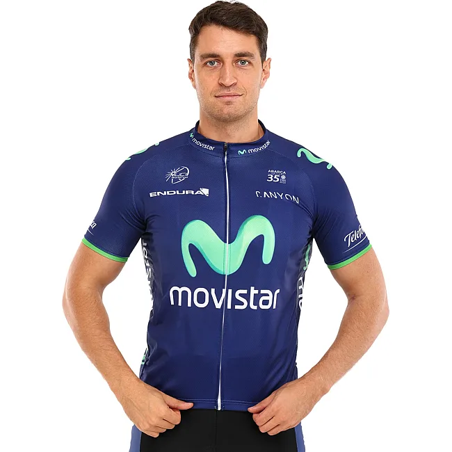 Велоформа летняя джерси и шорты с лямками SPOINT MOVISTAR Y-104