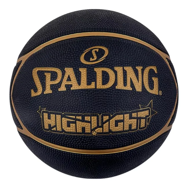 Мяч баскетбольный SPALDING Highlight черный, золотой 7
