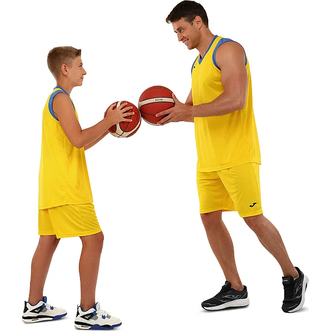 Баскетбольная форма
 майка и шорты JOMA

 FINAL II 102849-907 5XS-XXL (Желтый-синий)