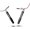 Скакалка скоростная на подшипниках алюминиевая PowerPlay 4207 Elite Jump Rope Черная (3m.)