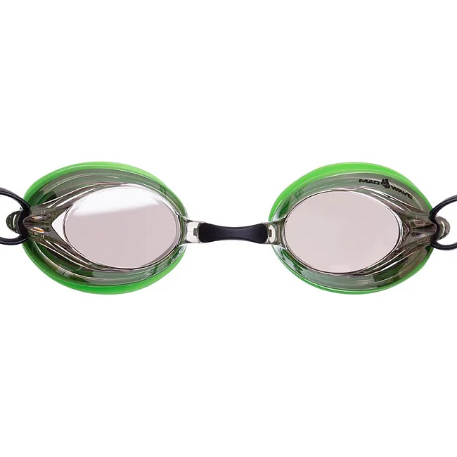 Очки для плавания взрослые MADWAVE SPURT Mirror M042725 (Красный-черный)