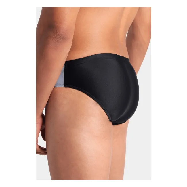 Плавки-слепы для мужчины Arena STRIPE SWIM BRIEFS черный, серый