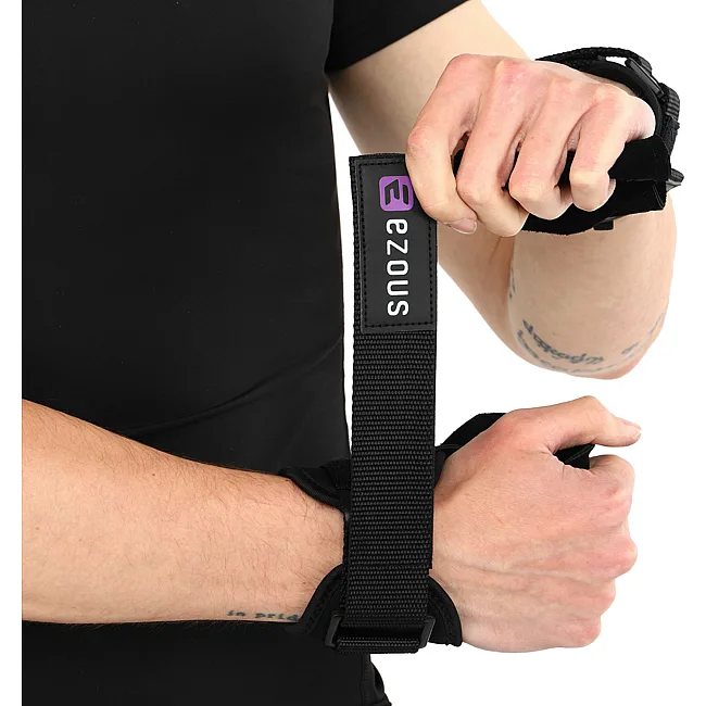 Накладки для подтягивания и тяги POWER GRASP PRO 2.0 EZOUS D-14 2шт (Черный)