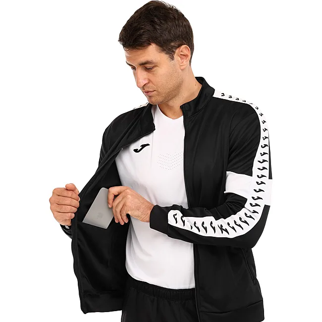 Спортивный костюм
 кофта на молнии и брюки JOMA

 STREET 104216-100 (Черный)