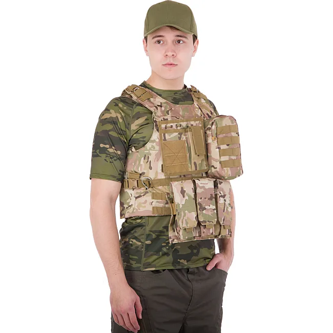 Разгрузочный жилет на 4 кармана MILITARY RANGERS ZK-5516 (Камуфляж Multicam)