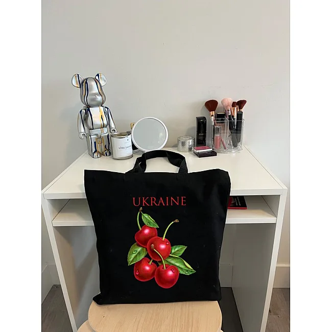 Экошопер BookOpt ВК4078 Ukraine Вишенка, Черный