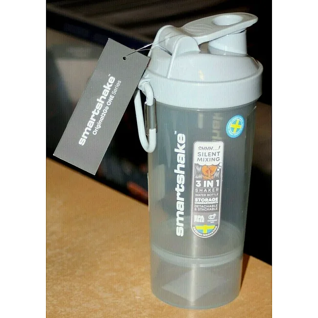 Спортивний шейкер SMARTSHAKE Original2GO One 800ml Mist Gray