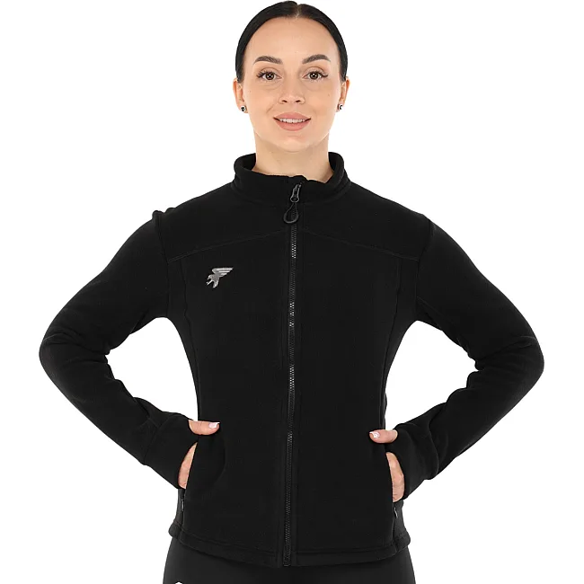 Спортивная кофта
 женская на молнии флисовая JOMA

 ALPES 902540-100 (Черный)