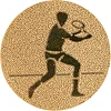 Жетон-наклейка на медаль на кубок ø25мм SP-SPORT Великий теніс 25-0079 (Золотий)