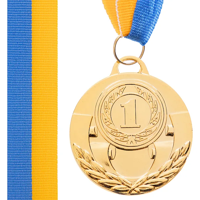 Медаль спортивная с лентой SP-SPORT
 AIM C-4842 ø5см (Золотой)