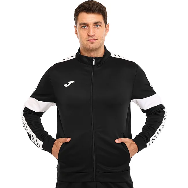 Спортивный костюм
 кофта на молнии и брюки JOMA

 STREET 104216-100 (Черный)