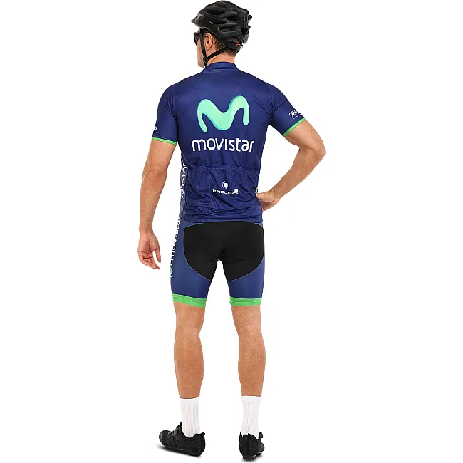 Велоформа летняя джерси и шорты с лямками SPOINT MOVISTAR Y-104