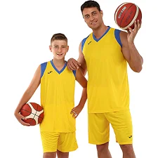 Баскетбольная форма майка и шорты JOMA FINAL II 102849-907 5XS-XXL (Желтый-синий)