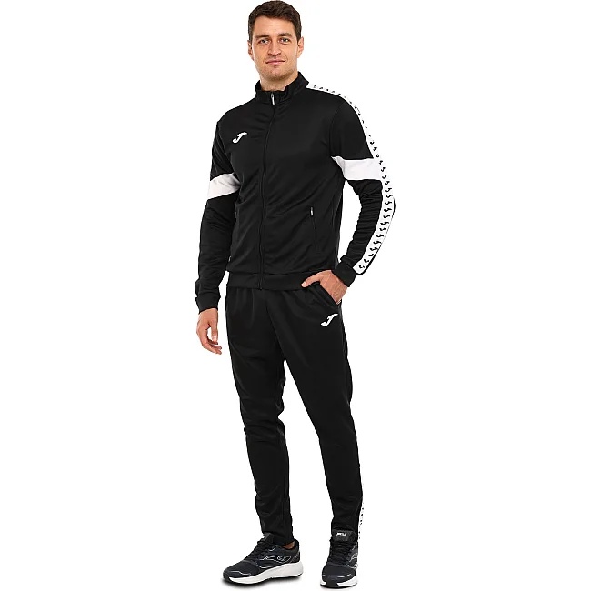 Спортивный костюм
 кофта на молнии и брюки JOMA

 STREET 104216-100 (Черный)