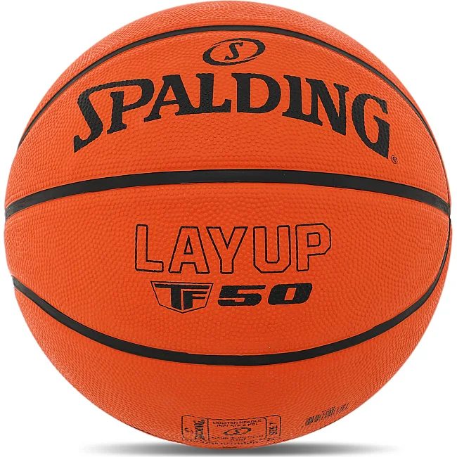 Баскетбольный мяч
 резиновый SPALDING LAYUP TF-50 84332Z
 7 (Оранжевый)