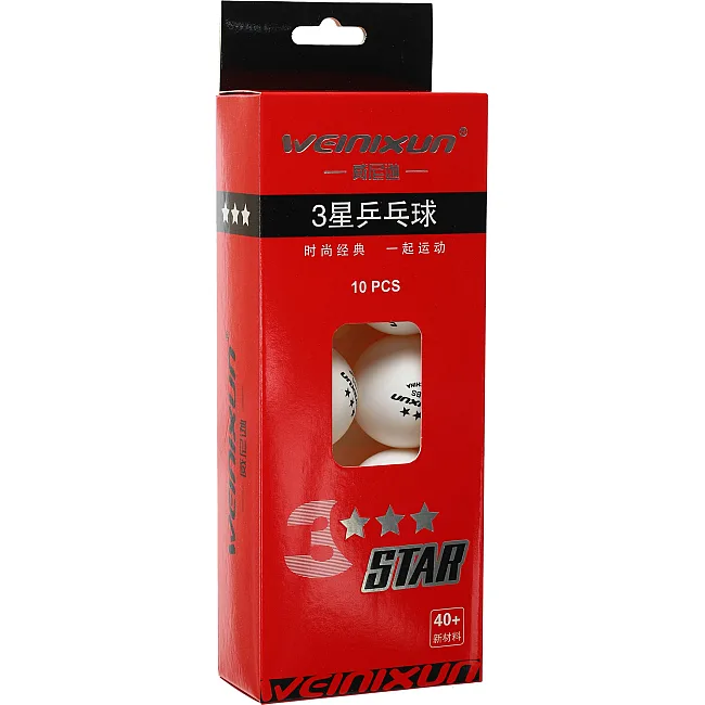 Мячи для настольного тенниса
 WEINIXUN W003 3star 10шт (Белый)