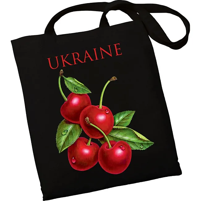 Экошопер BookOpt ВК4078 Ukraine Вишенка, Черный