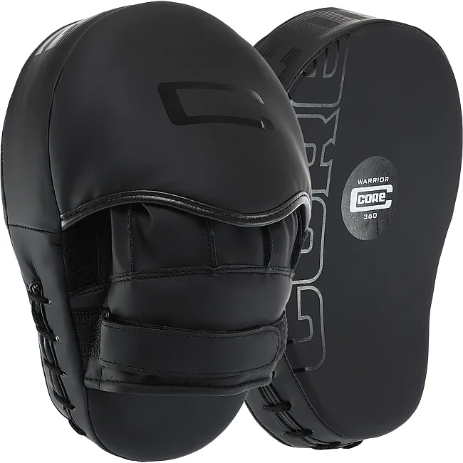 Лапа боксерская изогнутая тренировочная FLEX CORE VL-8538 25x19x5см 2штуки (Черный)