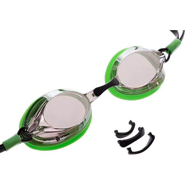 Очки для плавания взрослые MADWAVE SPURT Mirror M042725 (Красный-черный)