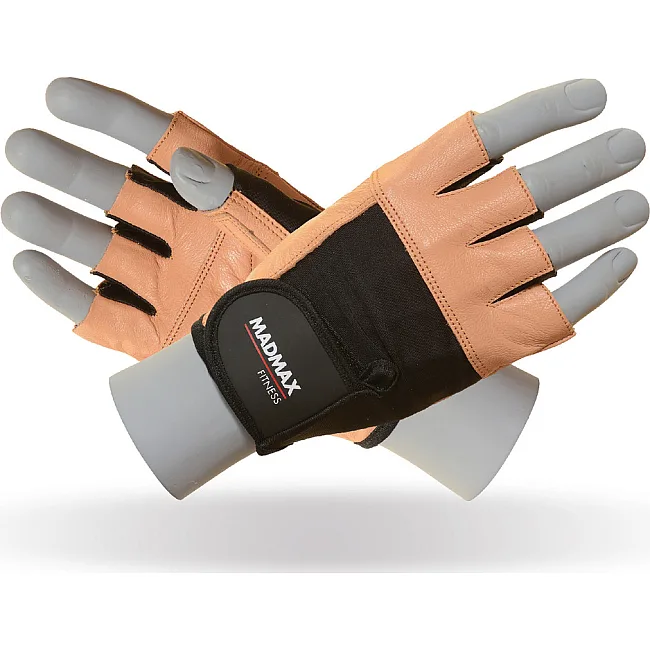Рукавиці для фітнесу MADMAX MFG-444 Fitness Brown