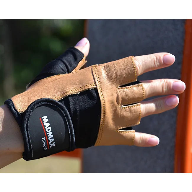 Рукавиці для фітнесу MADMAX MFG-444 Fitness Brown