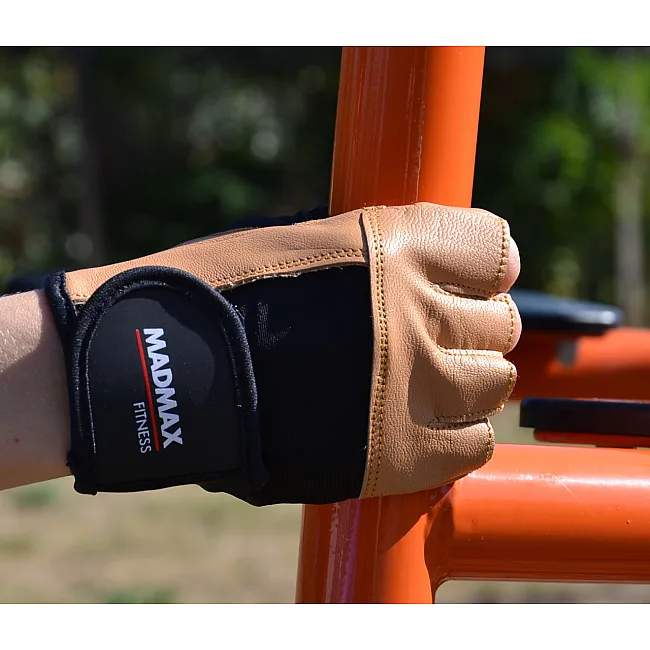 Рукавиці для фітнесу MADMAX MFG-444 Fitness Brown