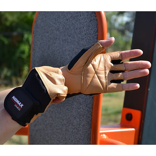 Рукавиці для фітнесу MADMAX MFG-444 Fitness Brown