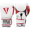 Перчатки снарядные TITLE Boxing Gel World V2T White Red Black