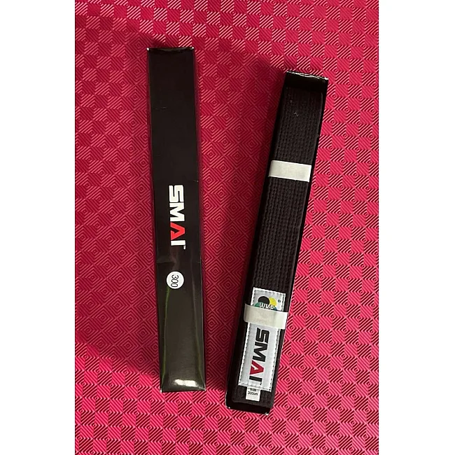 Пояс для кимоно SMAI Premium Version WKF (Черный) SM B005BWKF