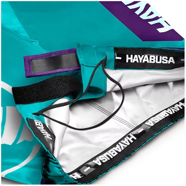 Шорты для ММА HAYABUSA Icon Mid-Thigh MMA Teal White
