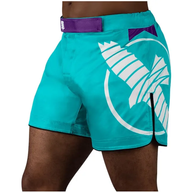 Шорты для ММА HAYABUSA Icon Mid-Thigh MMA Teal White