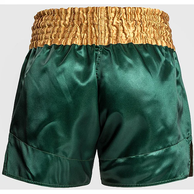 Шорти для тайського боксу VENUM Muay Thaï Short Classic Green Gold White
