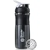 Спортивный шейкер-бутылка BLENDERBOTTLE SportMixer Flip 28oz/820мл Black/White