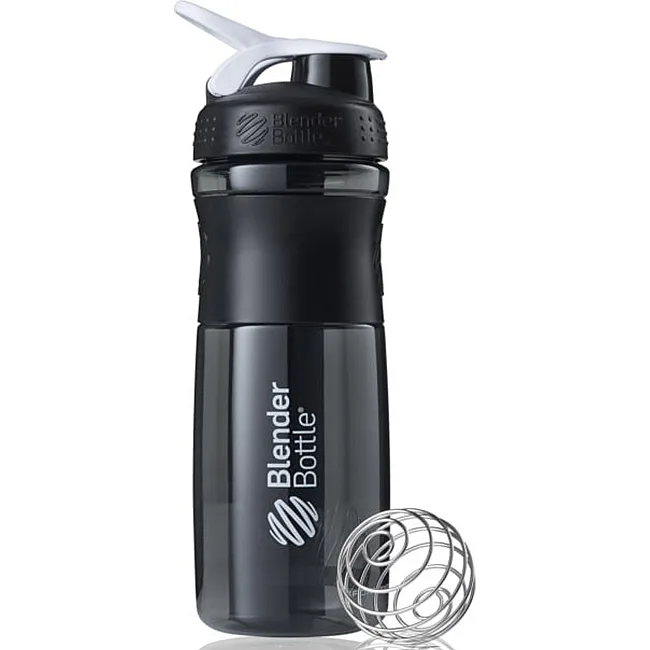 Спортивный шейкер-бутылка BLENDERBOTTLE SportMixer Flip 28oz/820мл Black/White