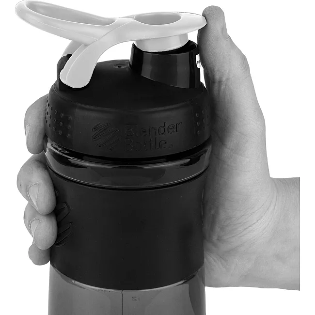 Спортивный шейкер-бутылка BLENDERBOTTLE SportMixer Flip 28oz/820мл Black/White
