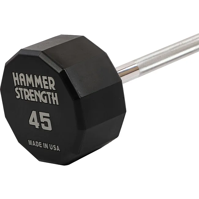 Штанга нерозбірна з фіксованою вагою пряма PEV HAMMER STRENGHT TA-9979-45 (Чорний)