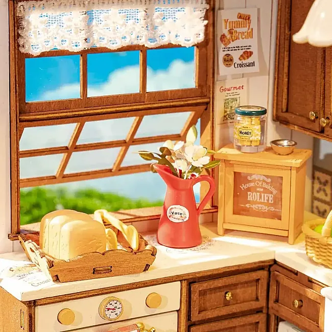Конструктор 3D міні-будинок Robotime Rolife Baking Kitchen DG172