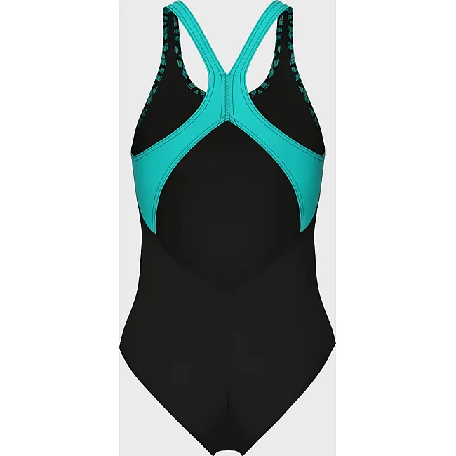 Купальник закрытый для женщин Arena KIKKO V SWIMSUIT V BACK GRAPHI черный, зеленый (для женщин) 38