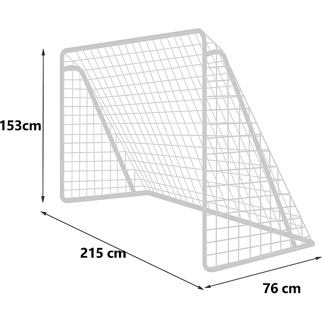 Ворота футбольные Neo-Sport NS-457 215 x 153 см, белые