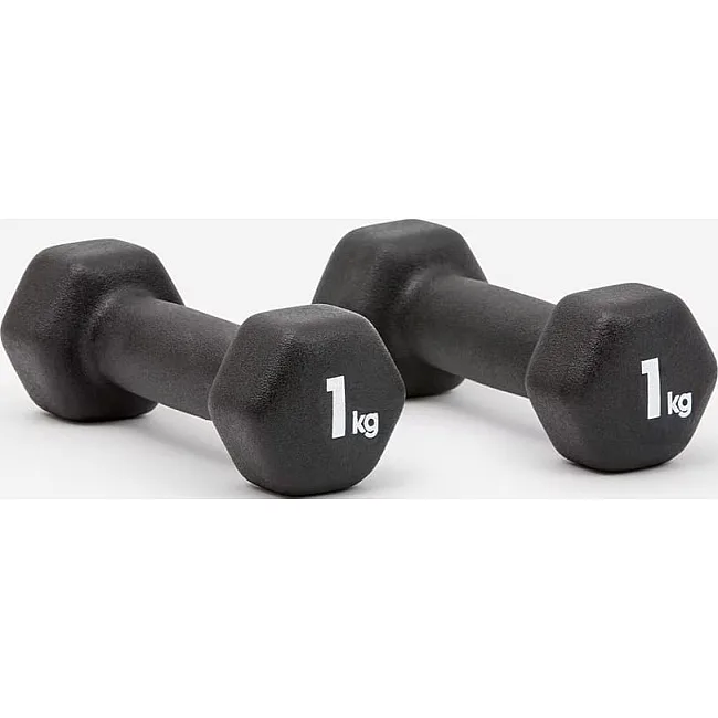 Гантели ADIDAS Dumbbells черный 1 кг