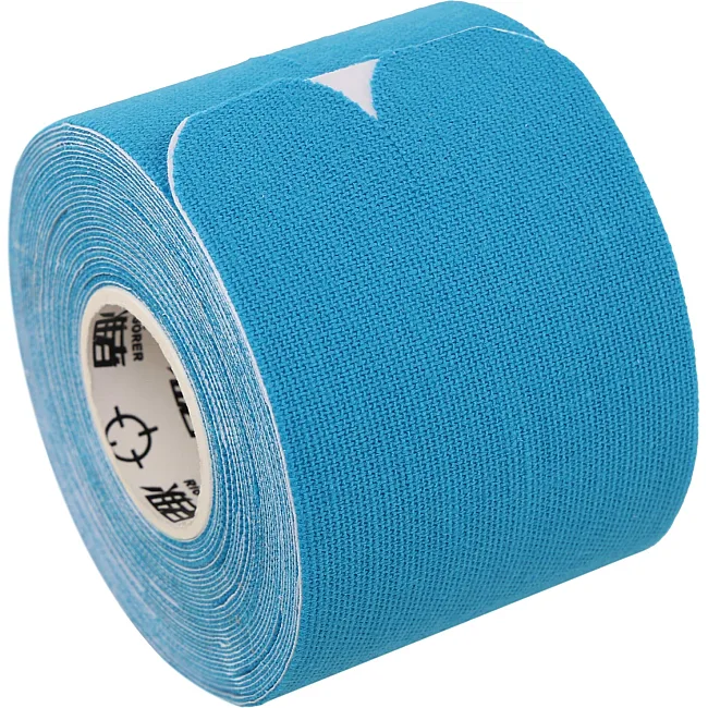 Кінезіо тейп преднарізаний для обличчя та тіла Kinesio tape RIGORER Z320131501 (Синій)