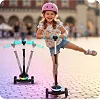 Детский самокат трехколесный Ricokids Leddi черно-бирюзовый