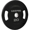 Блины диски полиуретановые 2 Handle металлическая втулка LiveUp LP8337-20 ø51мм 20кг