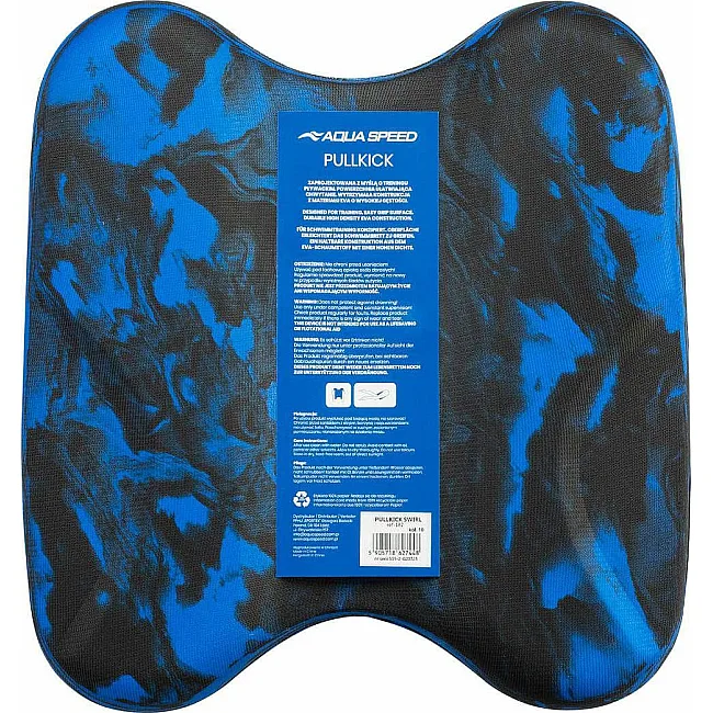 Доска для плавания Aqua Speed PULLKICK SWIRL 62744 черный, синий One Size